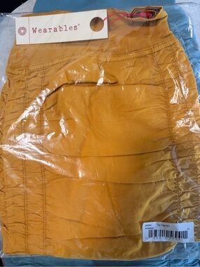 XCVI Mini Skirt in Mustard Yellow